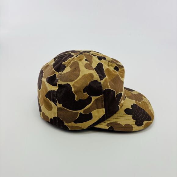Vintage Duck Camo SnapBack Hat Gore Tex Elmer Fudd Ear Flaps Insulated Hunting - Picture 4 of 7